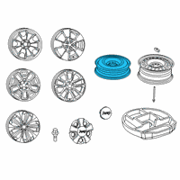 OEM 2015 Jeep Cherokee Spare Wheel Diagram - 4726258AA