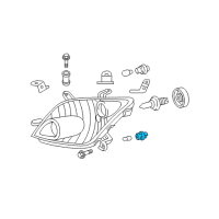 OEM Toyota RAV4 Socket & Wire Diagram - 81615-12590