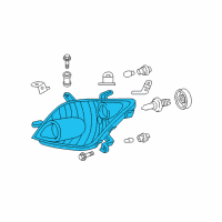 OEM 2005 Scion xA Composite Headlamp Diagram - 81106-52450