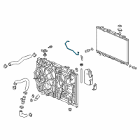 OEM 2020 Honda Odyssey Tube B, Reserve Tank Diagram - 19104-5MR-A00