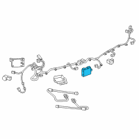 OEM Cadillac Radiator Sensor Diagram - 84132388