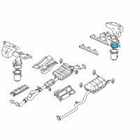 OEM Hyundai Gasket-Catalyst Case, RH Diagram - 28535-39900