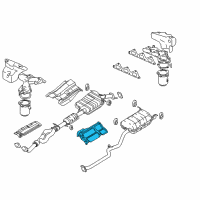 OEM 2003 Hyundai Santa Fe Protector-Heat Rear Diagram - 28793-26700