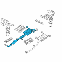 OEM Hyundai Front Exhaust Pipe Diagram - 28610-26700