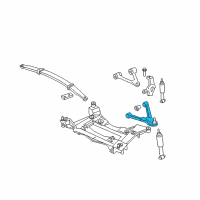 OEM 2009 Chevrolet Corvette Lower Control Arm Diagram - 20799885