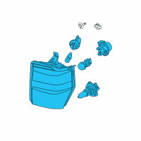 OEM Ford F-250 Super Duty Composite Headlamp Diagram - 7C3Z-13008-AA