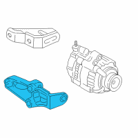 OEM 1997 Acura Integra Bracket A, Alternator Diagram - 31112-P2T-000