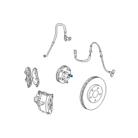 OEM Chrysler TC Maserati Stud Hub Diagram - 6501053