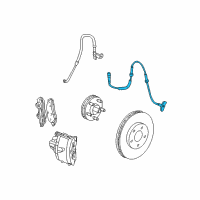 OEM 2007 Chrysler PT Cruiser Sensor-Anti-Lock Brakes Diagram - 5273332AF