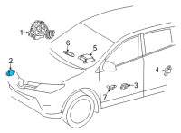 OEM 2022 Toyota Sienna Front Sensor Diagram - 89173-09D60
