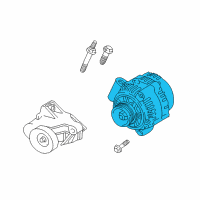 OEM 1999 Chevrolet Malibu Alternator Replacement Diagram - 19244786