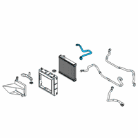 OEM 2019 BMW M5 Hose, External Radiator Diagram - 17-12-7-856-740