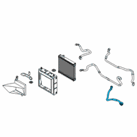 OEM 2019 BMW M5 HOSE, REMOTE, COOLANT RADIAT Diagram - 17-12-7-856-734
