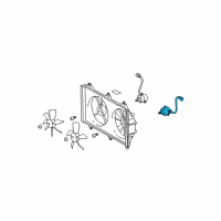 OEM 2001 Toyota Highlander Fan Motor Diagram - 16363-20360