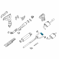 OEM Nissan Altima Mounting Assy-Exhaust, Rubber Diagram - 20621-3TA0B