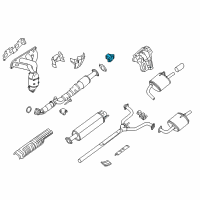 OEM 2017 Nissan Altima Mounting-Exhaust, Rubber Diagram - 20651-3TA0B