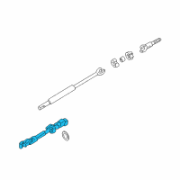 OEM 2002 Oldsmobile Aurora Intermediate Steering Shaft Assembly Diagram - 25810450