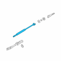 OEM 2002 Cadillac Seville Steering Shaft Assembly Diagram - 26052081