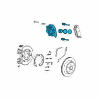 OEM 2003 Jeep Wrangler CALIPER-Disc Brake Diagram - 5191824AA