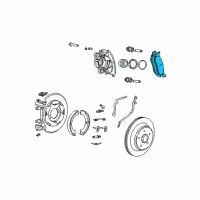 OEM 2005 Jeep Wrangler Disc Brake Pad Kit Diagram - 5093511AC