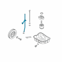 OEM 2020 Hyundai Santa Fe Oil Level Gauge Guide Diagram - 26612-2G040