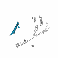 OEM Hyundai Azera Trim Assembly-Front Pillar LH Diagram - 85810-3L300-J9