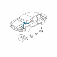 OEM Chevrolet Impala Coil Kit, Inflator Restraint Steering Wheel Module (Dual Stage) Diagram - 26089982