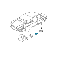 OEM 2002 Chevrolet Monte Carlo Sensor Asm-Inflator Restraint Side Imp Diagram - 10305726