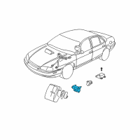 OEM 2005 Chevrolet Monte Carlo Sensor Asm-Inflator Restraint Front End Discriminating Diagram - 10346173