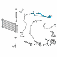 OEM 2015 Honda Civic Pipe, Air Conditioner Diagram - 80320-TR3-A01
