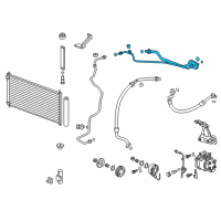 OEM 2012 Honda Civic Pipe, Air Conditioner Diagram - 80320-TR3-A01