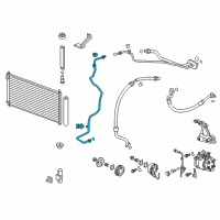 OEM 2014 Honda Civic Pipe, Receiver Diagram - 80341-TR6-A01