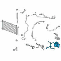 OEM 2014 Acura ILX Compressor Diagram - 38810-R1A-A01