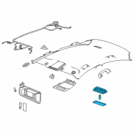 OEM 2015 Buick LaCrosse Dome Lamp Assembly Diagram - 9059834