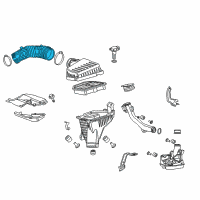 OEM Honda Crosstour Tube, Air Flow Diagram - 17228-R42-A00