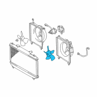 OEM 2002 Toyota Camry Fan Blade Diagram - 16361-03071
