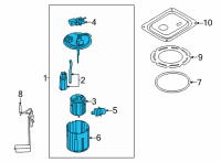 OEM 2022 Kia Carnival PUMP ASSY-FUEL Diagram - 31120R0500