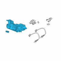 OEM 2010 Cadillac SRX Vapor Canister Diagram - 15871537