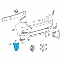 OEM 2012 Lexus CT200h Seal, Rear Bumper Side Diagram - 52592-76010