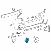 OEM 2013 Lexus ES300h Sensor, Ultrasonic Diagram - 89341-33200-B1