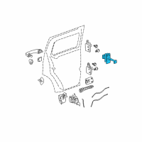 OEM 2008 Hummer H3 Check Asm-Rear Side Door Diagram - 15839143