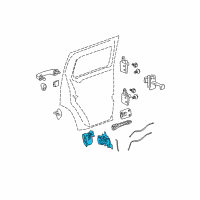 OEM Hummer H3 Lock Assembly Diagram - 15855979