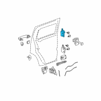 OEM 2007 Chevrolet Colorado Upper Hinge Diagram - 25996984