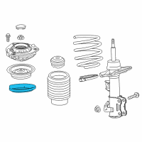 OEM 2022 Chevrolet Camaro Upper Spring Insulator Diagram - 92271185