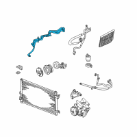 OEM Lincoln LS Liquid Line Diagram - 3W4Z-19835-BA