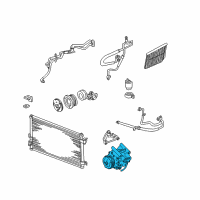 OEM 2003 Lincoln LS Compressor Diagram - 2R8Z-19V703-BA