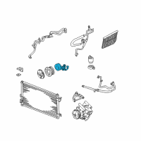 OEM 2003 Lincoln LS Clutch Coil Diagram - 2R8Z-19D798-AA