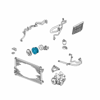 OEM 2005 Lincoln LS Pulley Diagram - YW4Z-19D784-AA