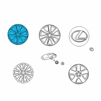 OEM Lexus LS600h Wheel, Disc Diagram - 42611-50560