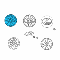 OEM 2008 Lexus LS600h Wheel, Disc Diagram - 42611-50560